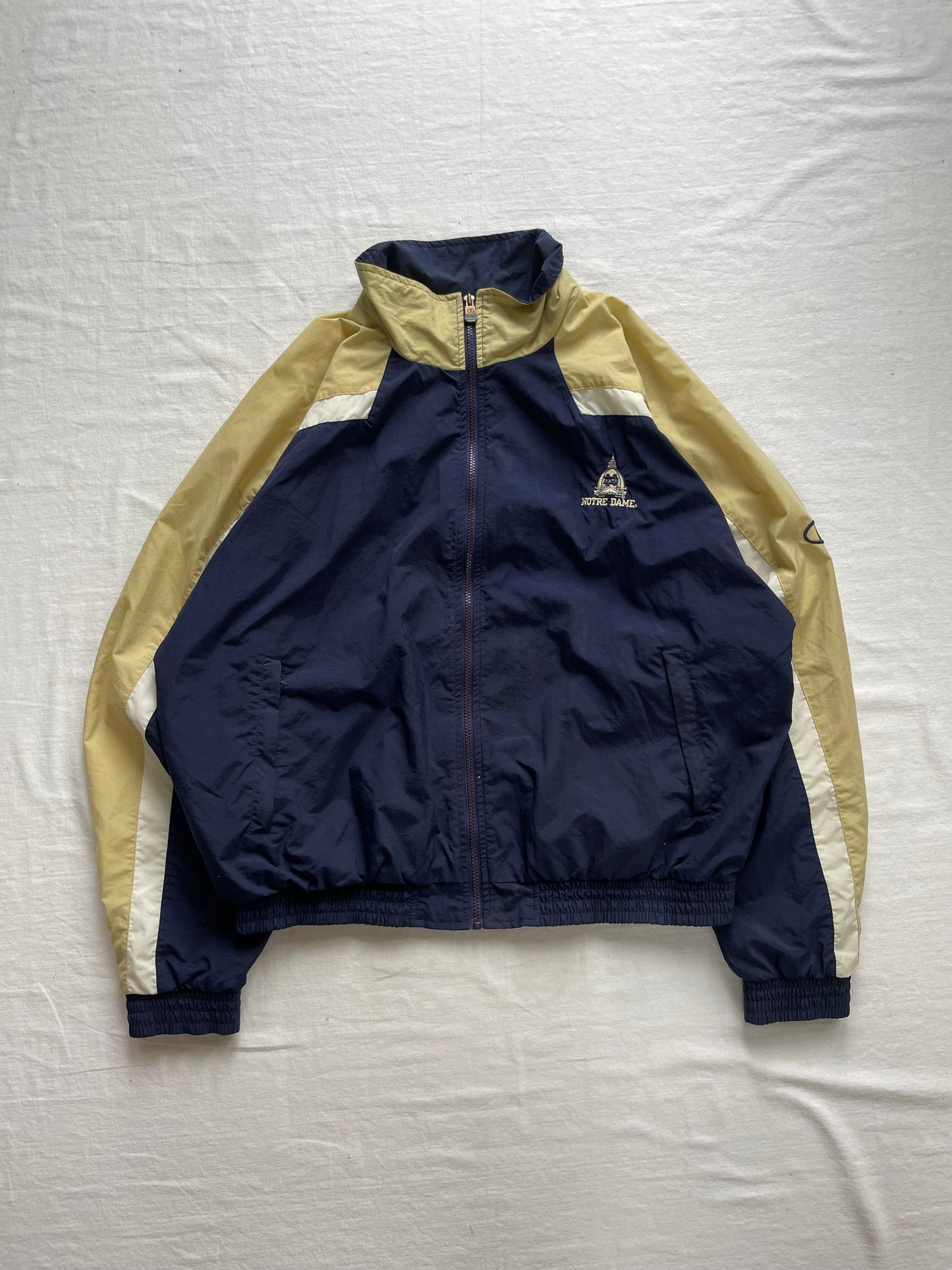 Vintage Notre Dame Windbreaker Jacket XLarge