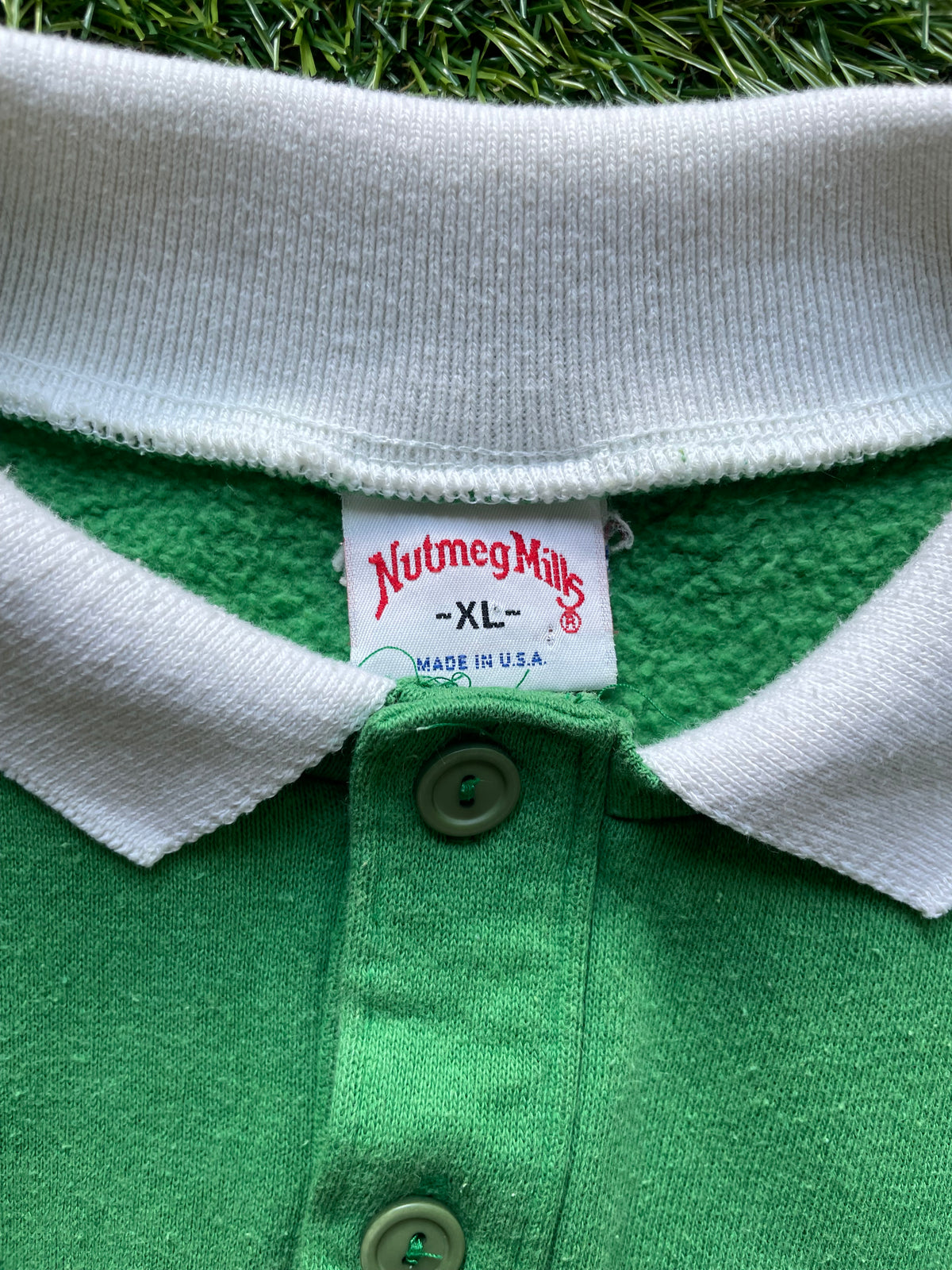 Vintage Notre Dame Rugby Polo Sweatshirt Large/XLarge