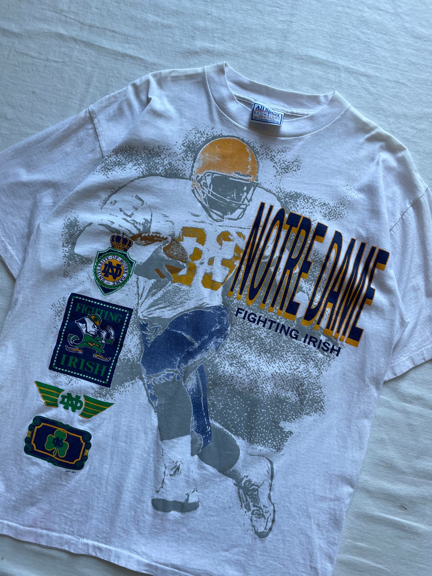 Vintage Notre Dame Football Tee XLarge