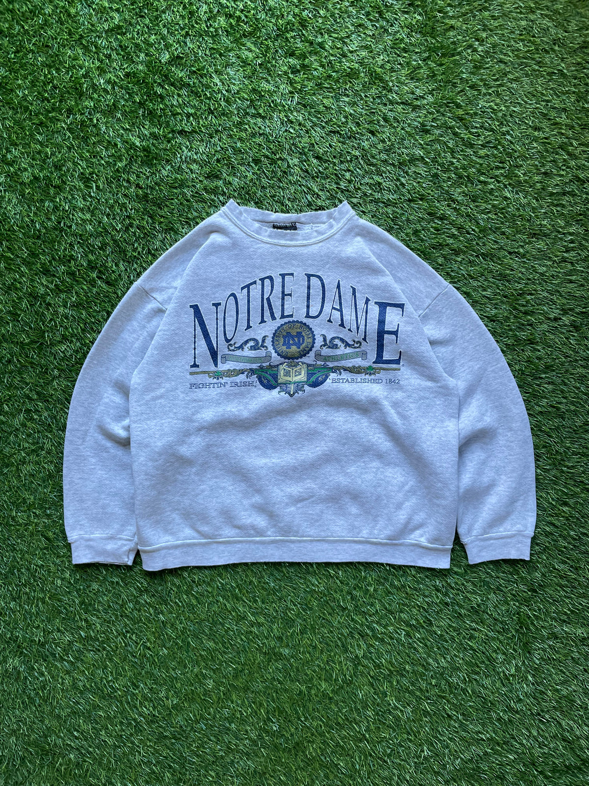 Vintage Notre Dame Crewneck Sweatshirt Medium/Large
