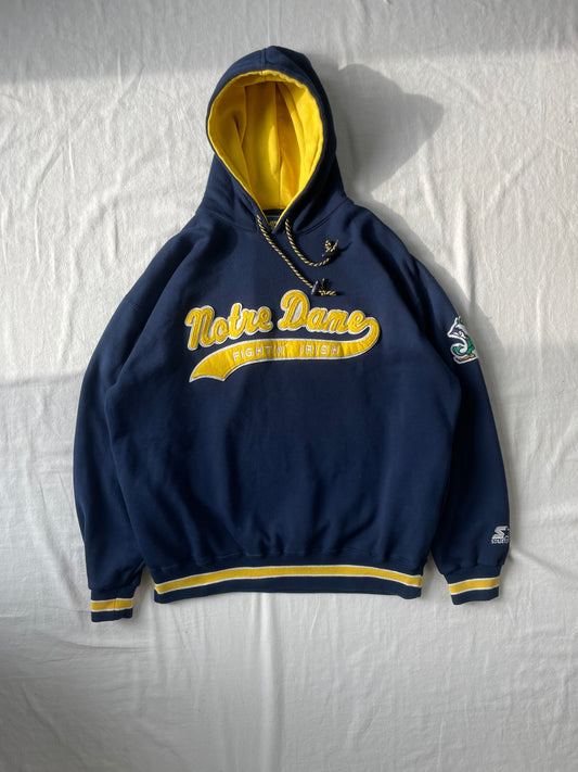 Vintage Notre Dame Hoodie XLarge