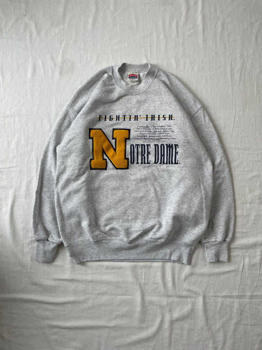 Vintage Notre Dame Fightin’ Irish Crewneck XLarge