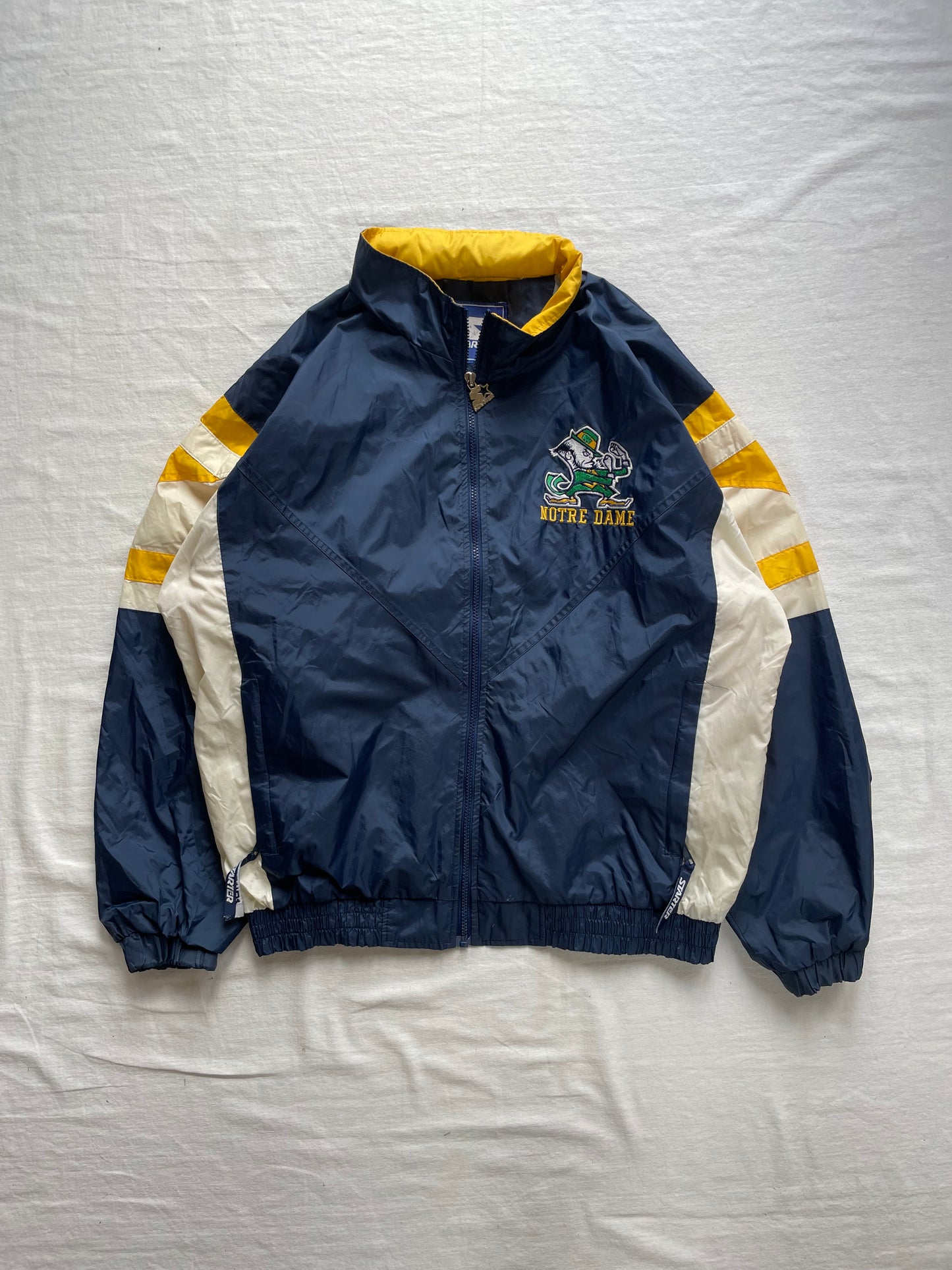 Vintage Notre Dame Windbreaker Jacket Large