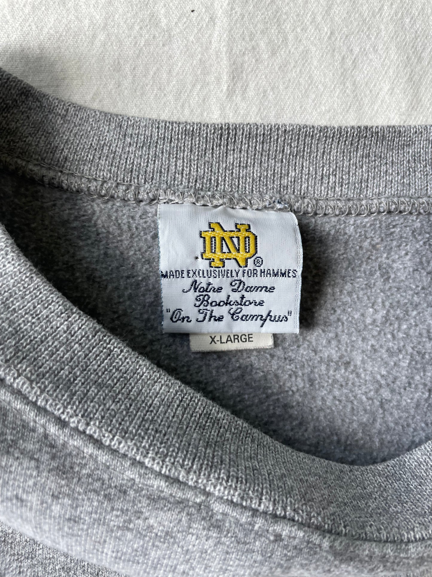 Vintage Notre Dame Crewneck XLarge