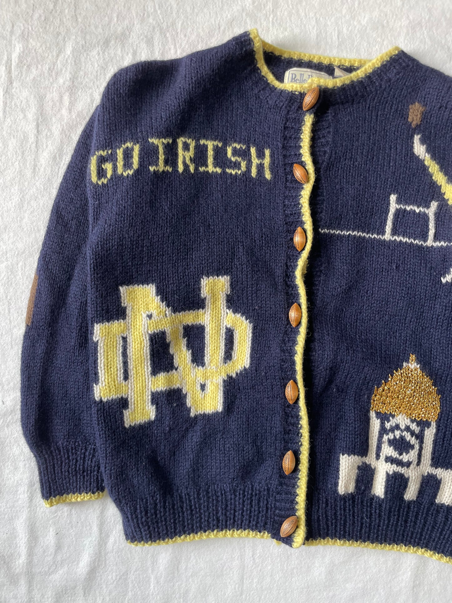 Vintage Notre Dame Knit Sweater Medium/Large