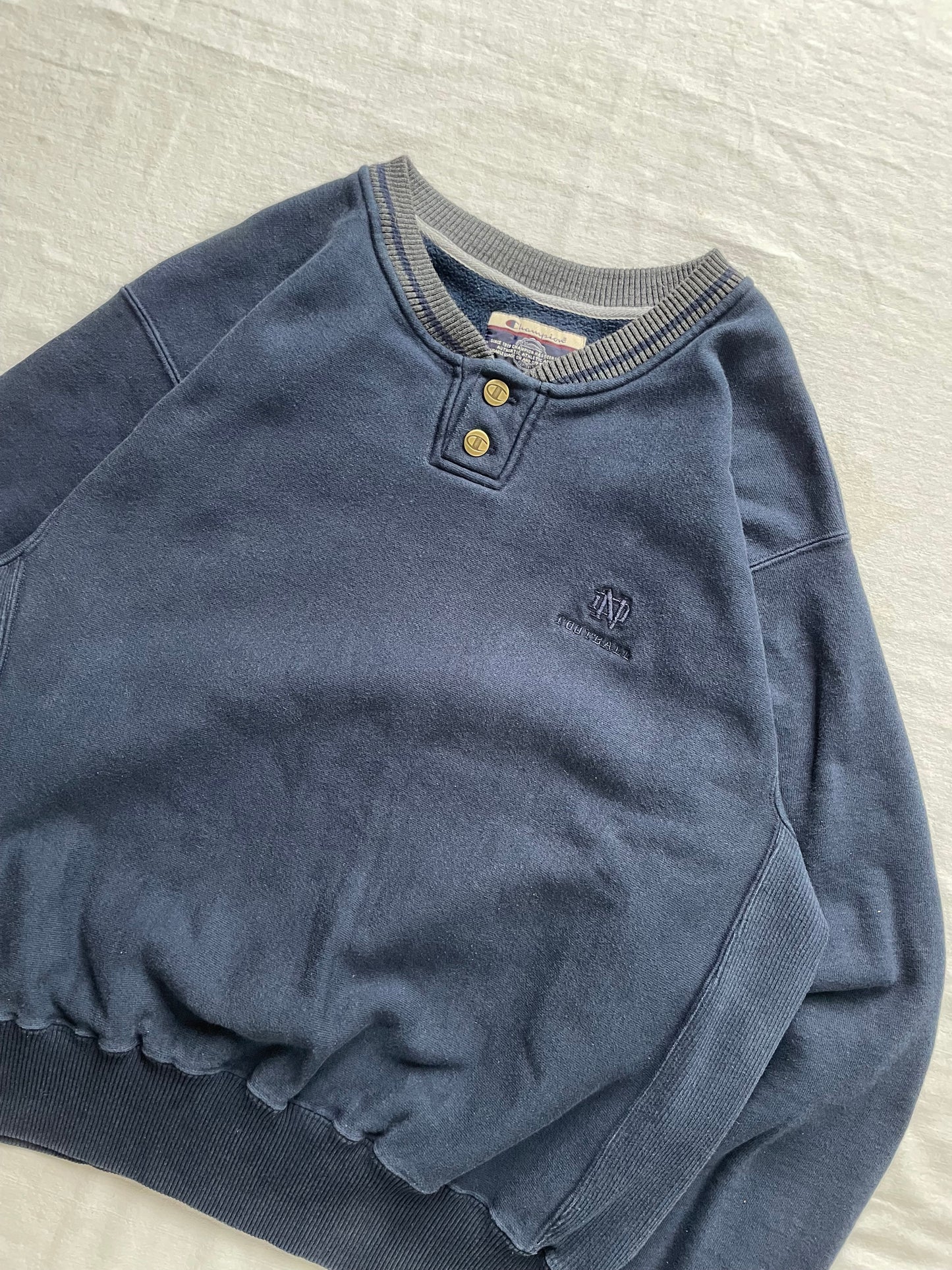 Vintage Notre Dame Football Crewneck Large