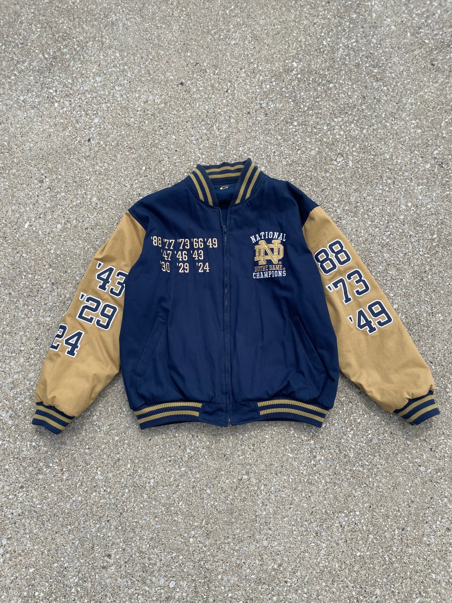 Vintage Notre Dame National Champions Reversible Varsity Jacket XLarge