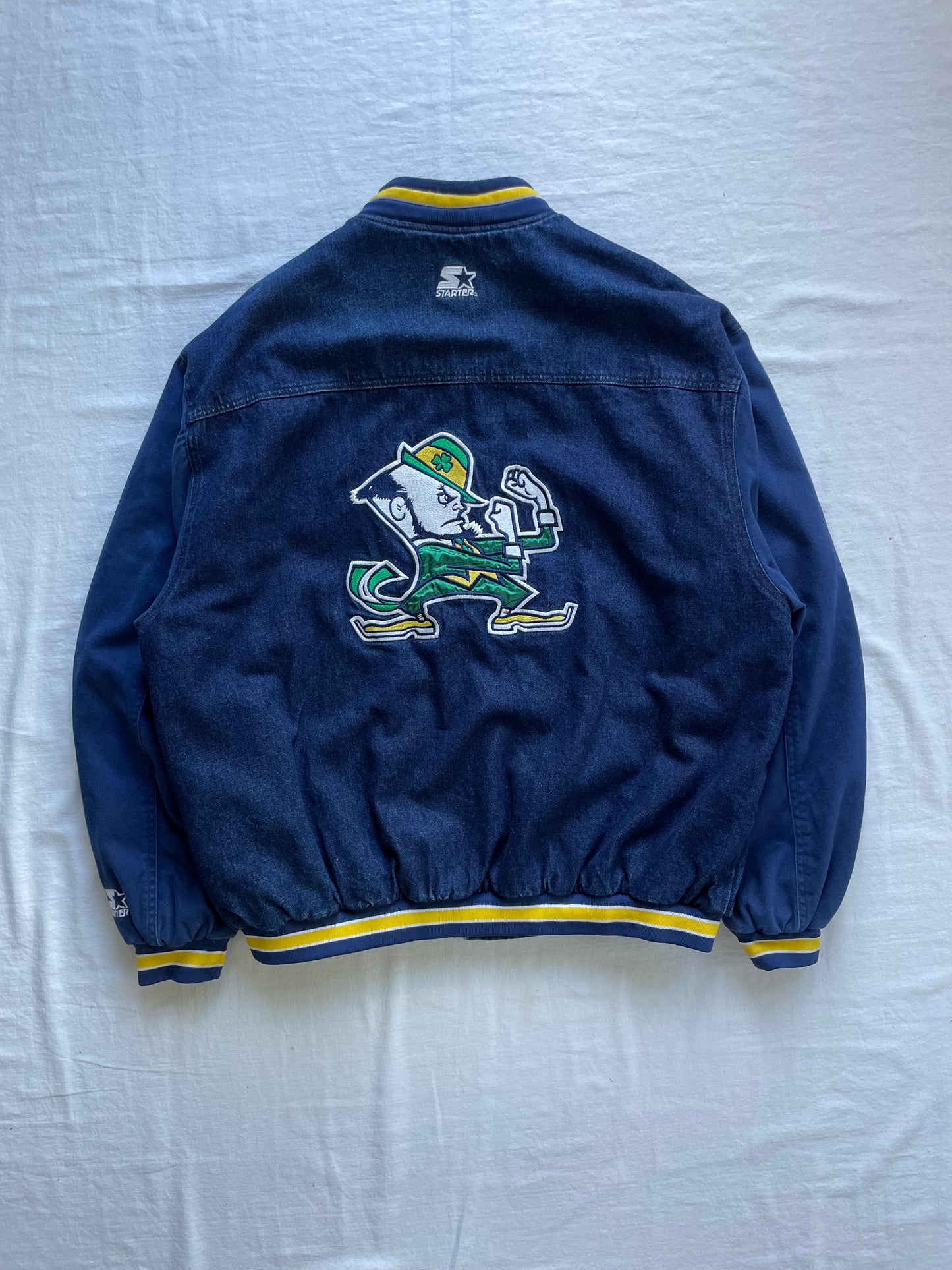 Vintage Notre Dame Denim Jacket  XLarge
