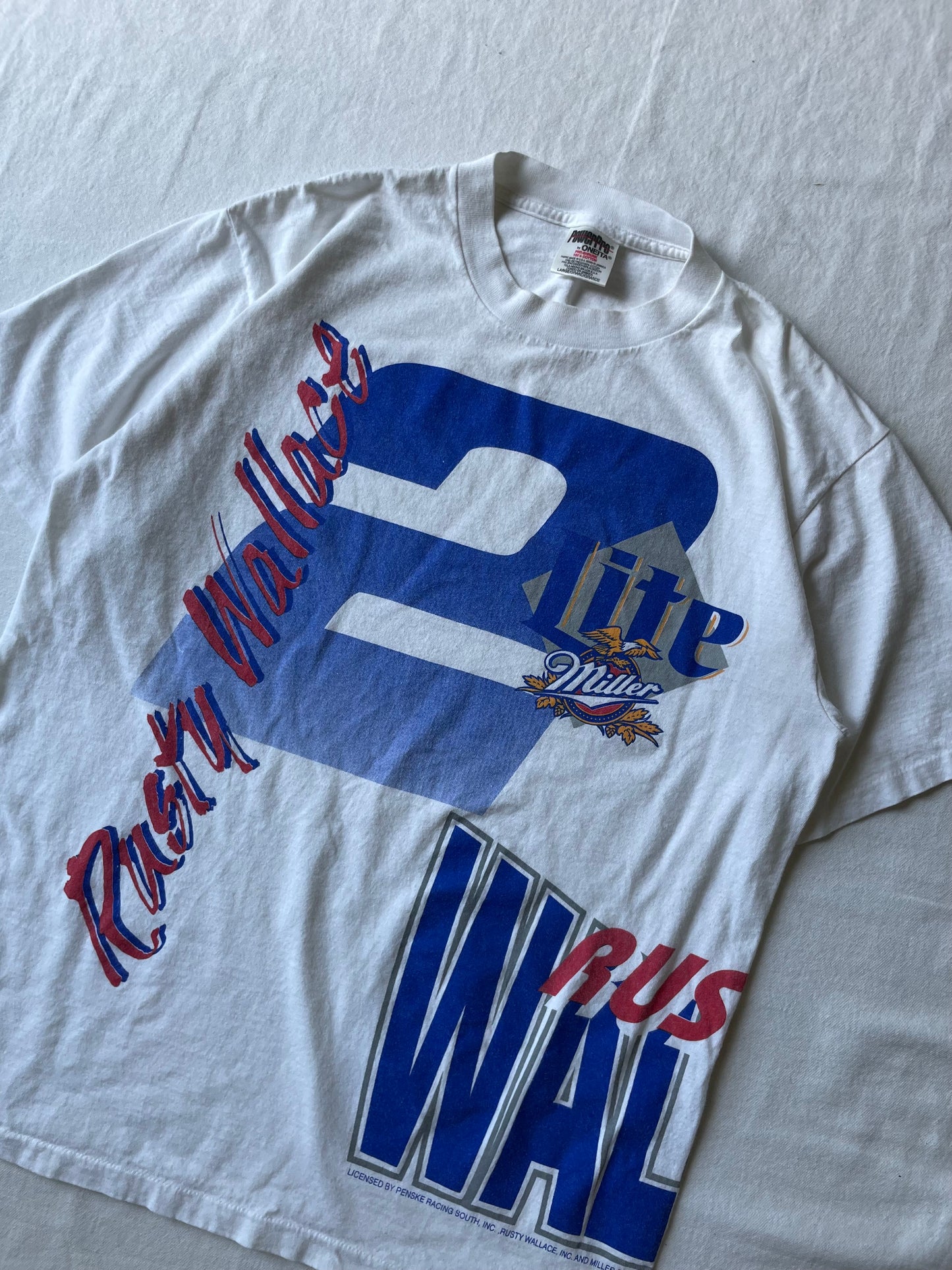 Vintage Miller Lite Racing Tee Medium/Large