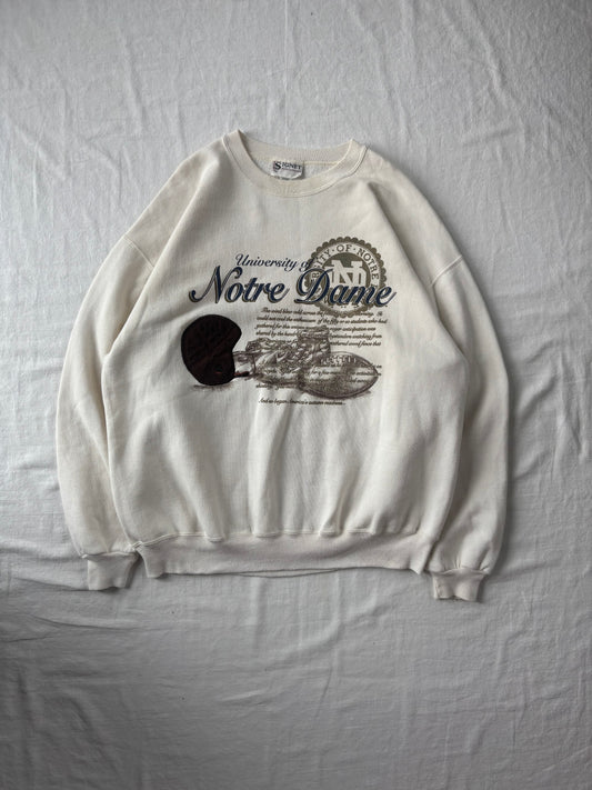 Vintage Notre Dame Football Crewneck XLarge
