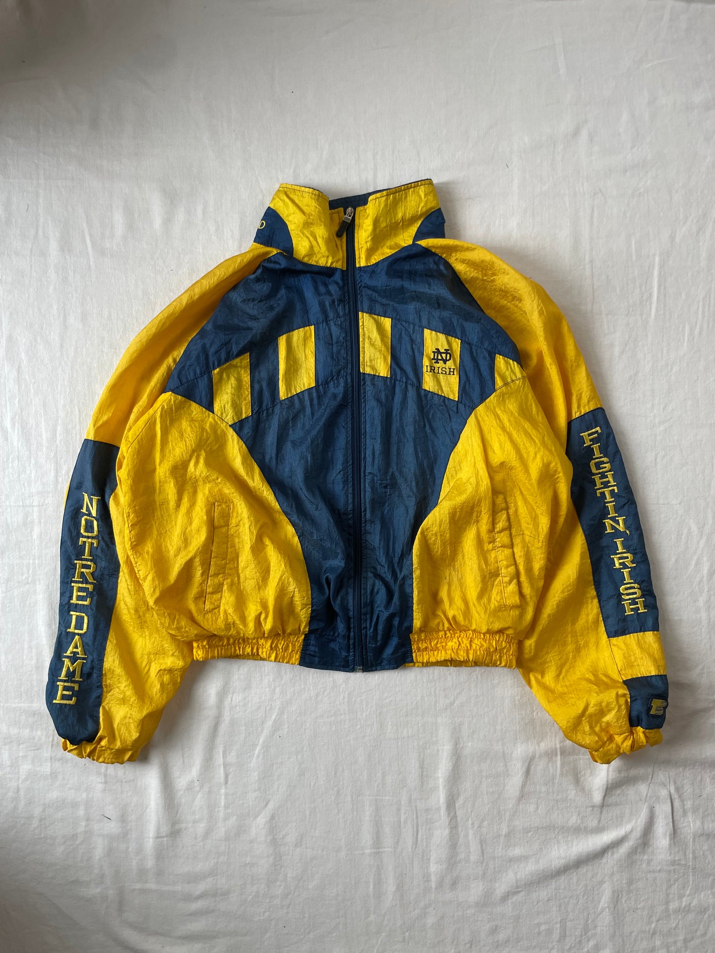 Vintage Notre Dame Track Suit Large