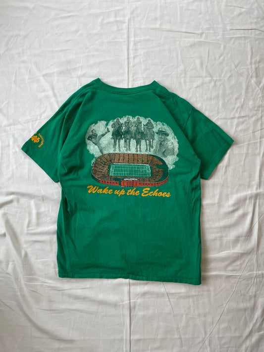 Vintage 1994 Notre Dame Wake Up The Echoes “The Shirt” XLarge