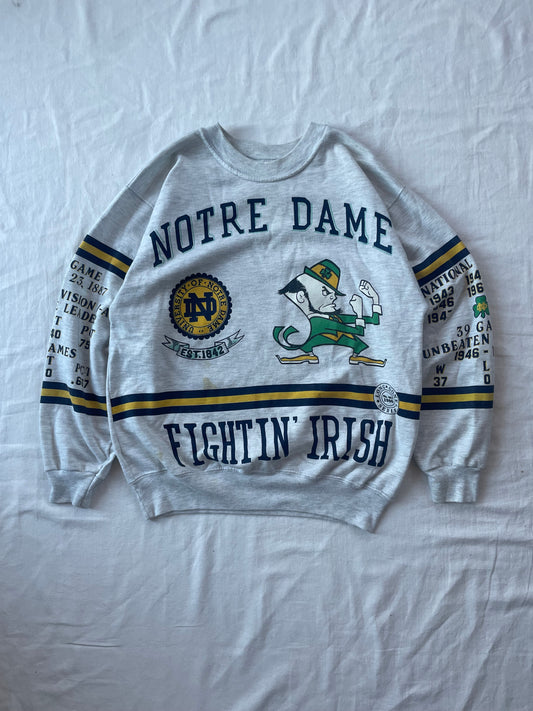 Vintage Notre Dame Championship Crewneck Large