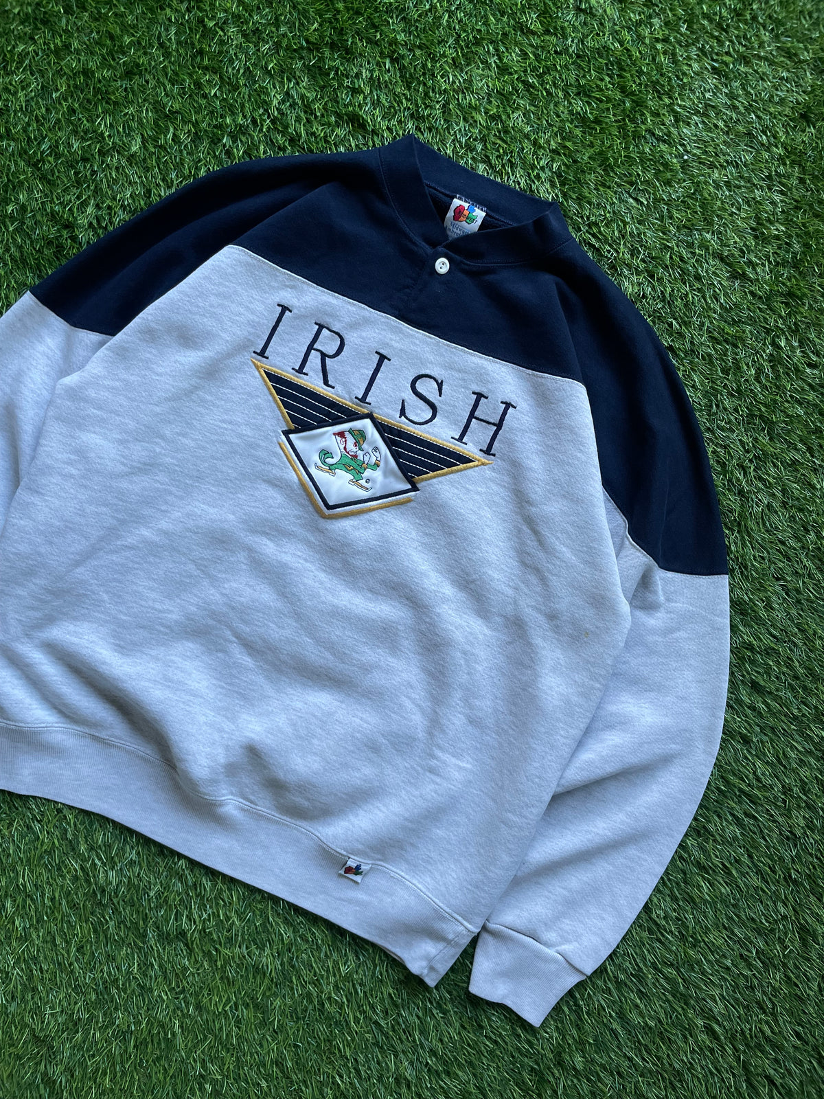 Vintage Notre Dame Irish Crewneck Sweatshirt Large/XLarge