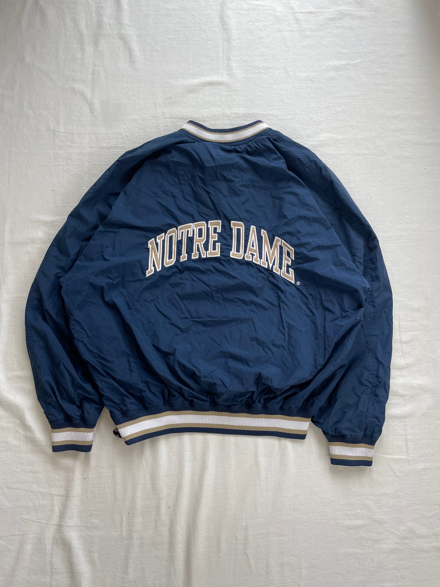 Vintage Notre Dame Windbreaker Pullover Large