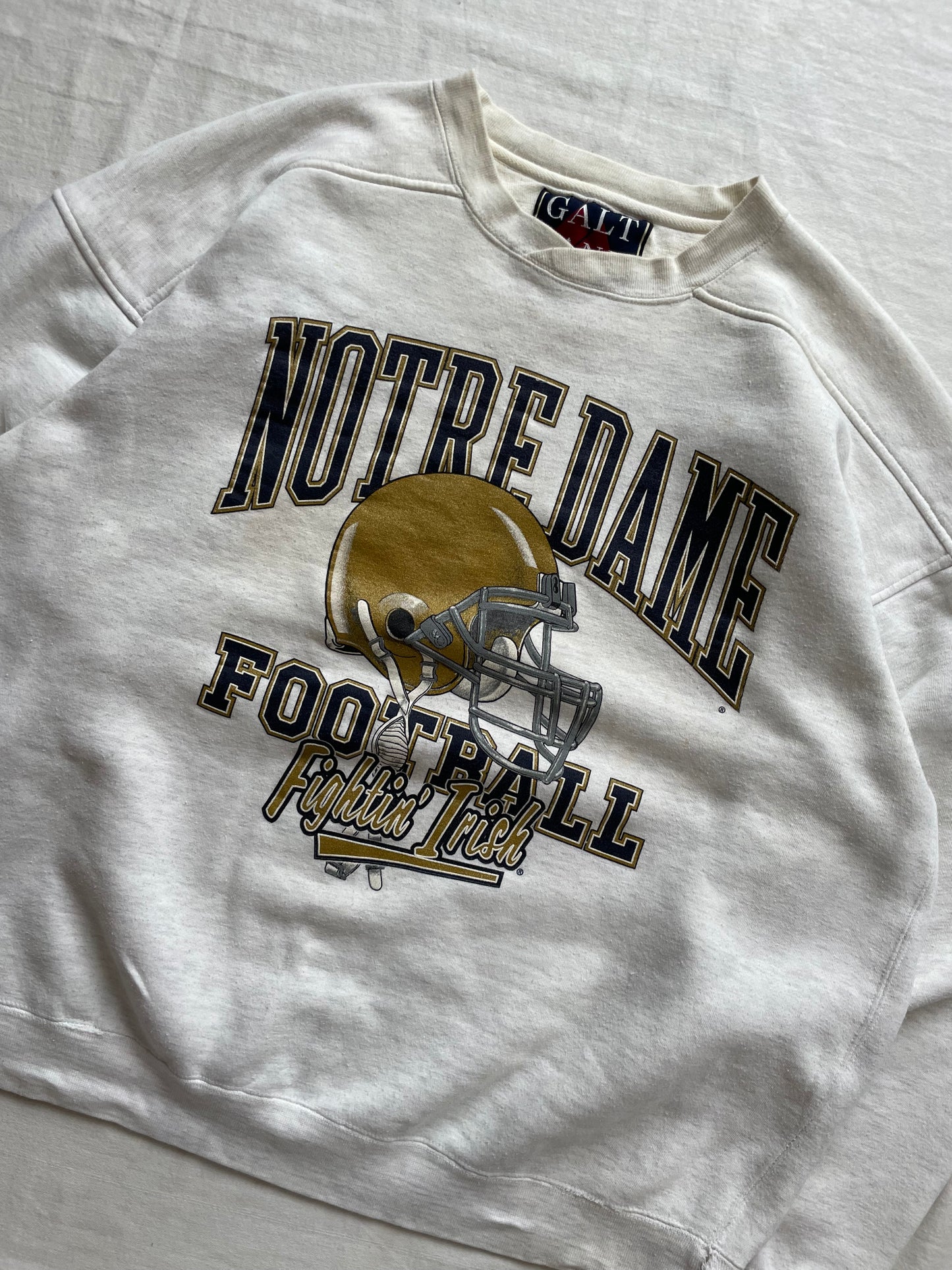 Vintage Notre Dame Football Crewneck XLarge/2XL