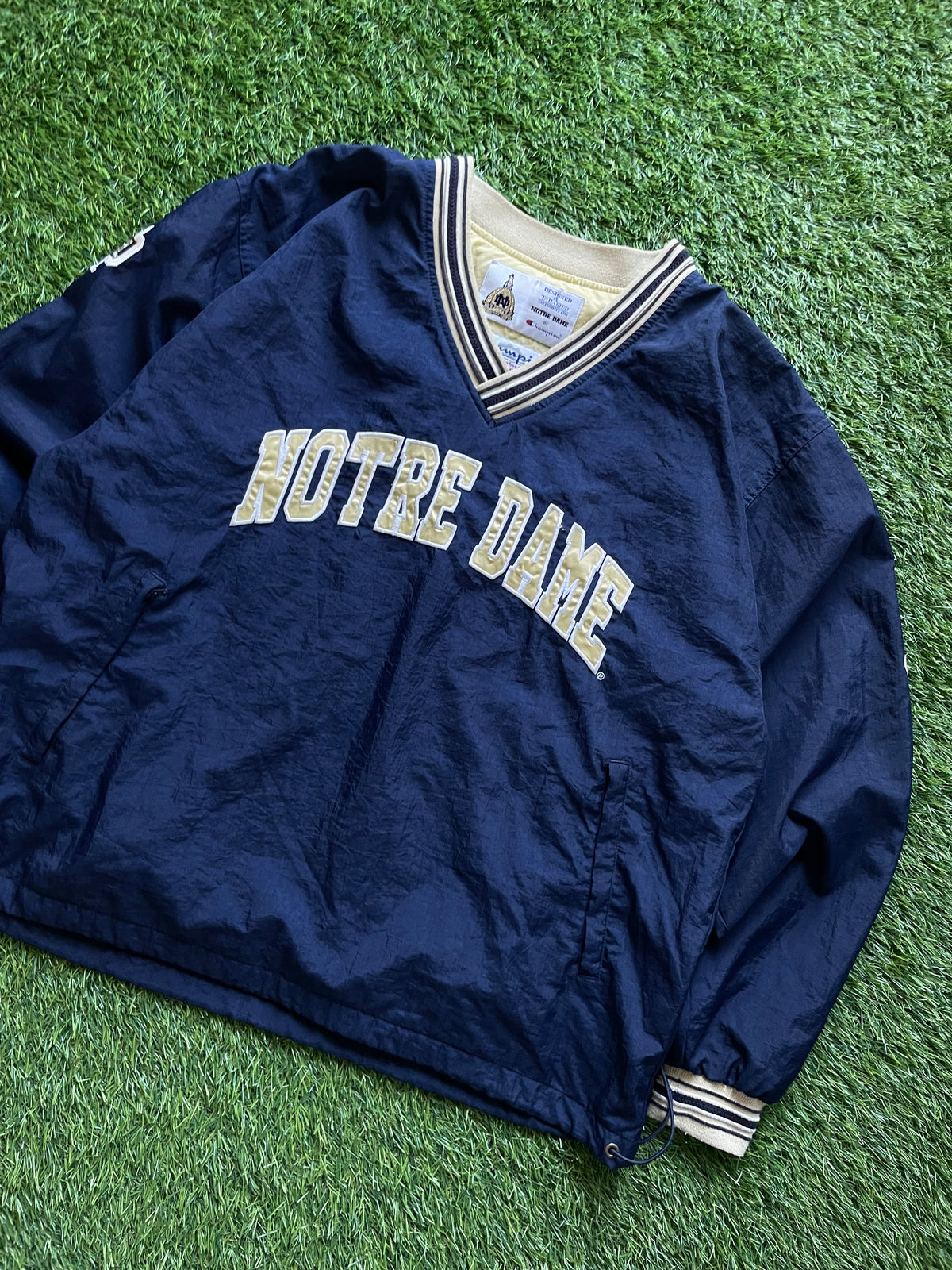 Vintage Notre Dame Pullover Windbreaker Large