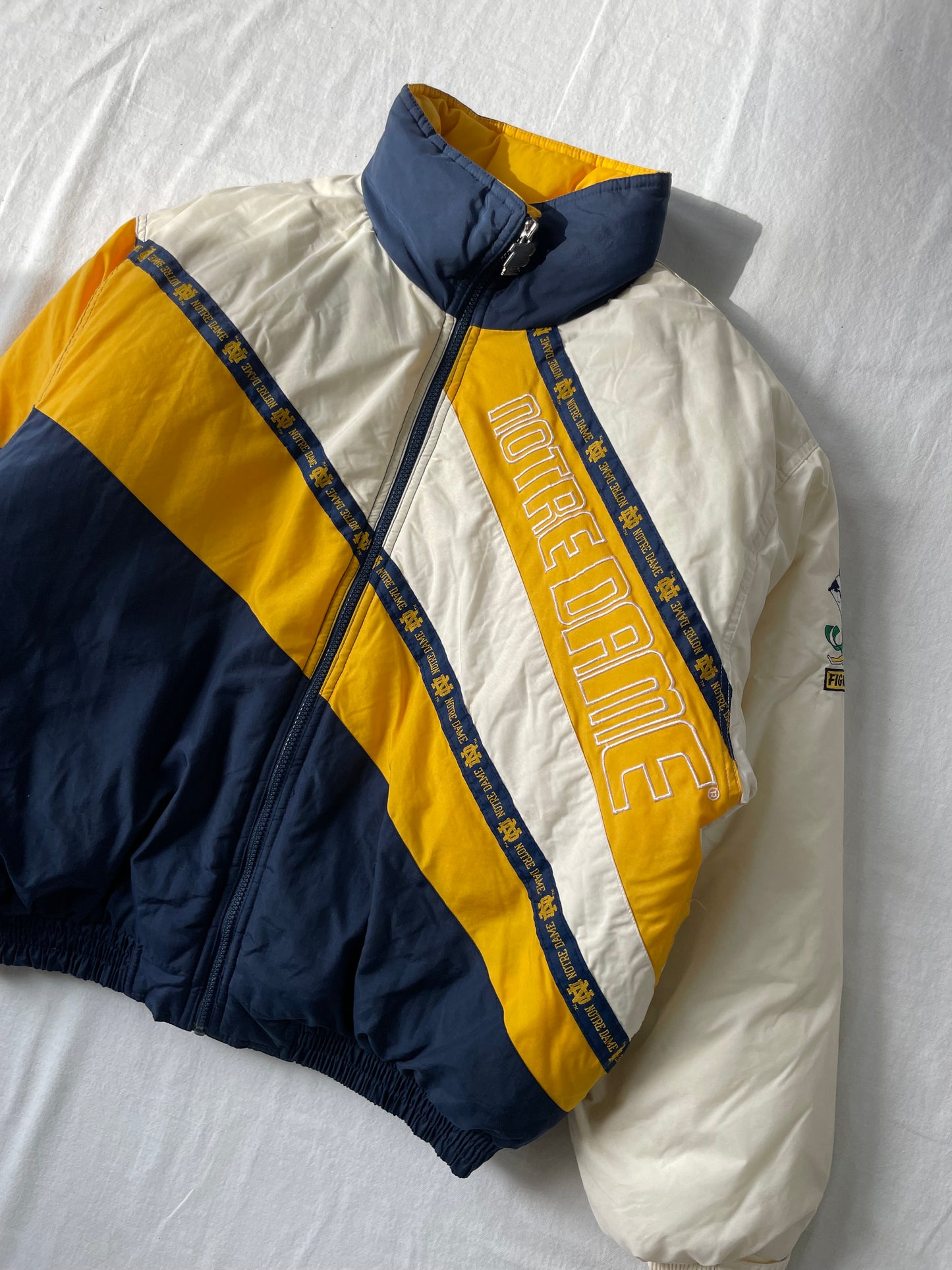 Vintage Notre Dame Puffer Jacket XLarge