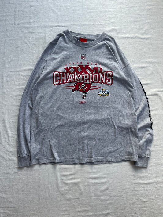 Vintage Tampa Bay Buccaneers 2003 Superbowl Champions Long Sleeve XLarge
