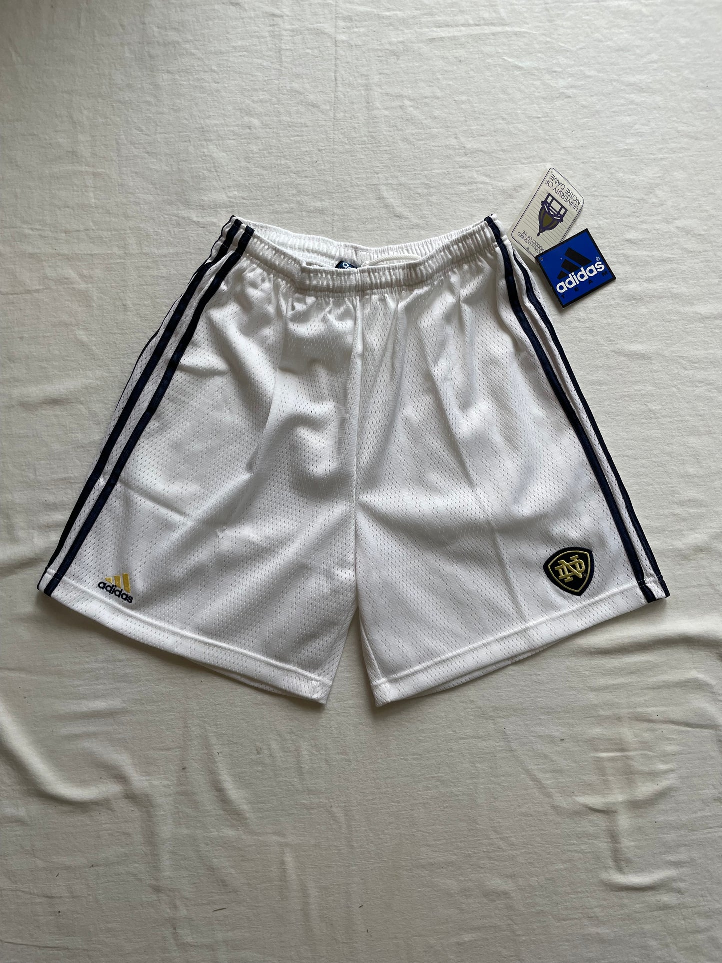 Vintage Notre Dame Adidas Soccer Shorts Large