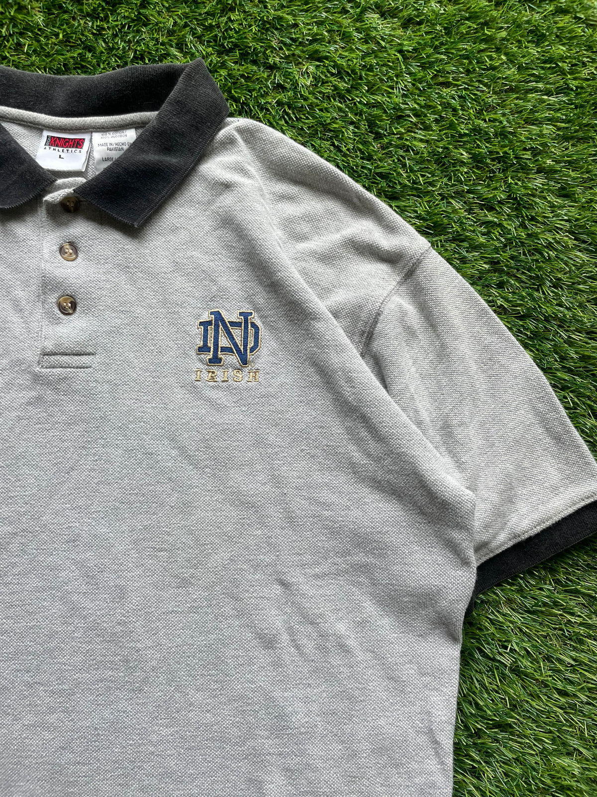 Vintage Notre Dame Irish Polo Shirt Large