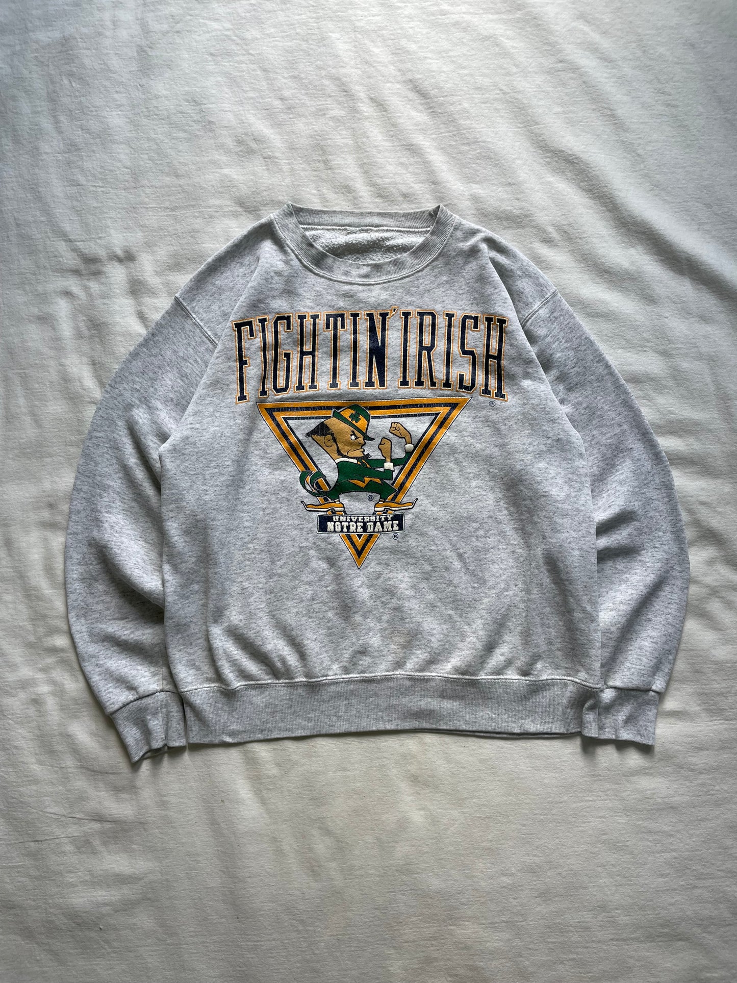 Vintage Notre Dame Fightin Irish Crewneck Large