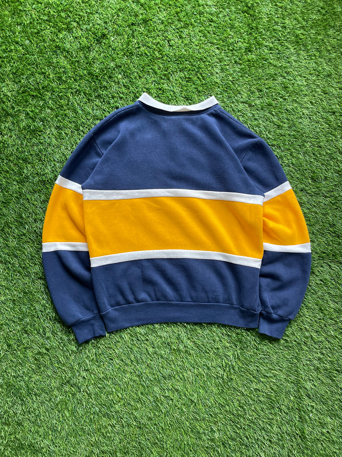 Vintage Notre Dame Rugby Polo Sweatshirt Large