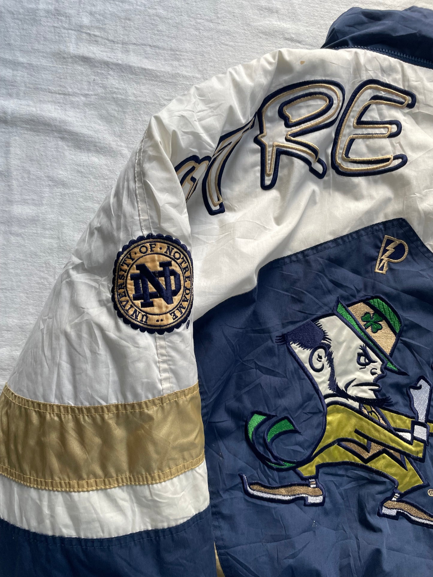 Vintage Notre Dame Puffer Jacket XLarge