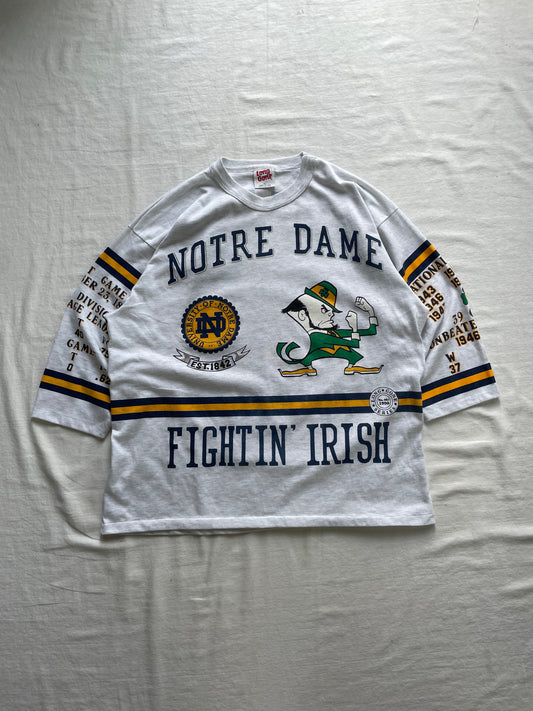 Vintage Notre Dame National Championship 3/4 Sleeve Shirt XLarge