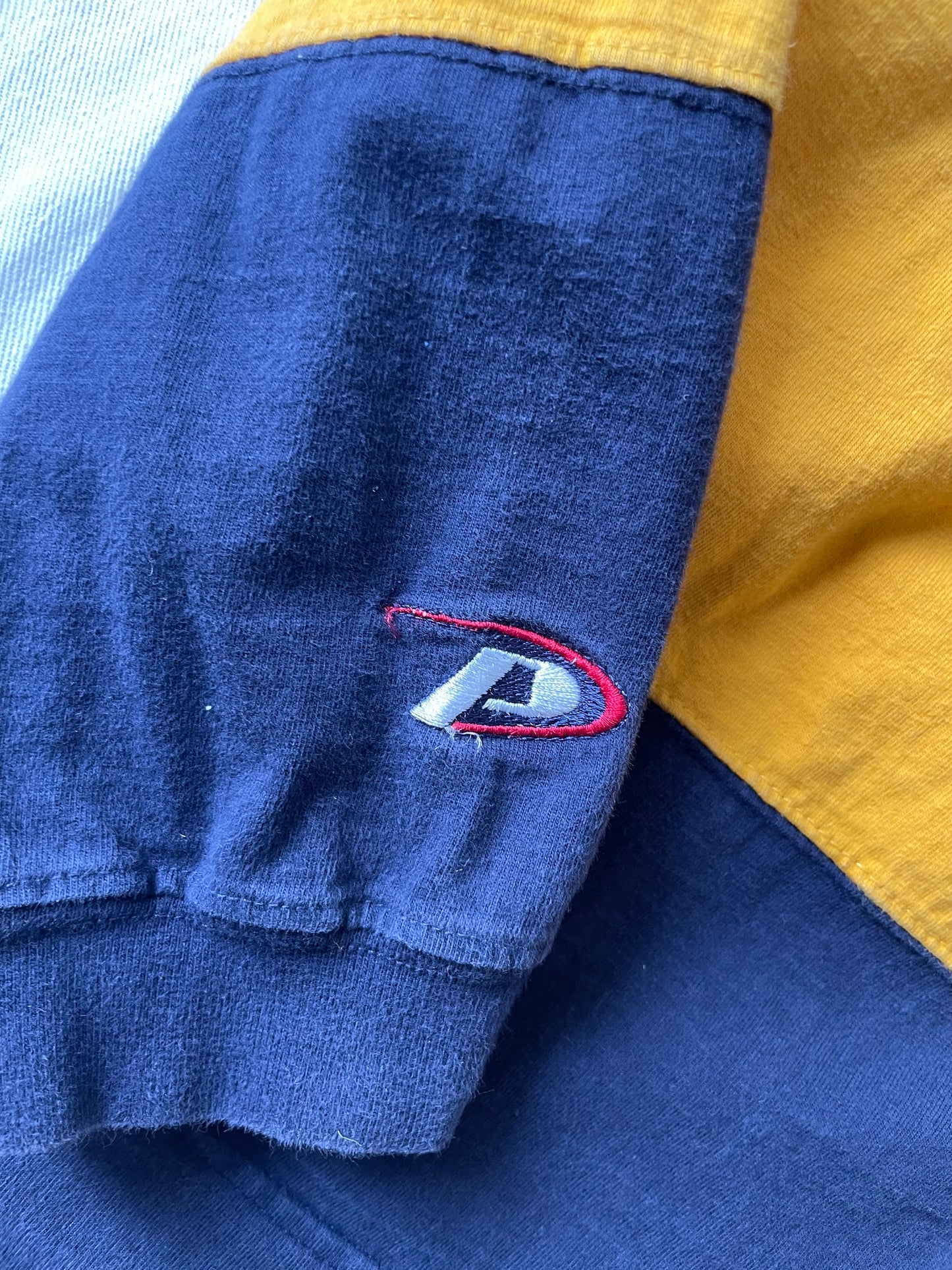 Vintage Notre Dame Striped Rugby Polo Medium