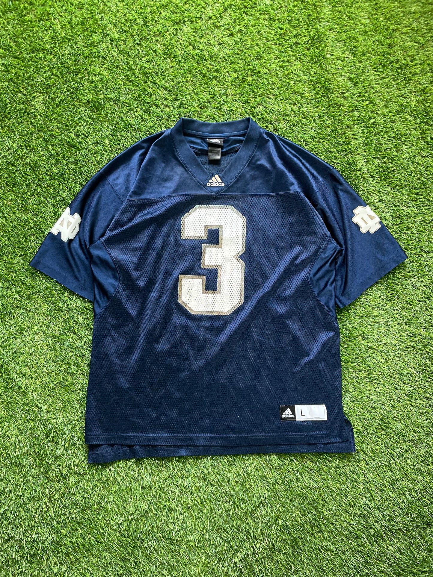 Vintage Notre Dame #3 Football Jersey Large