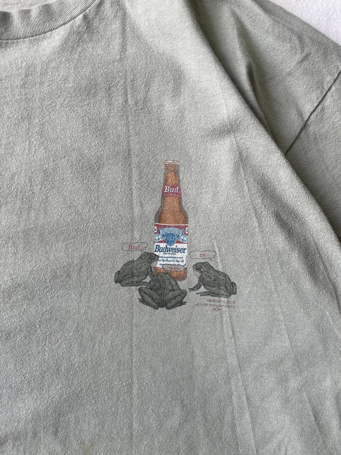 Vintage Budweiser “Your Pad Or Mine”? Frog Tee XLarge