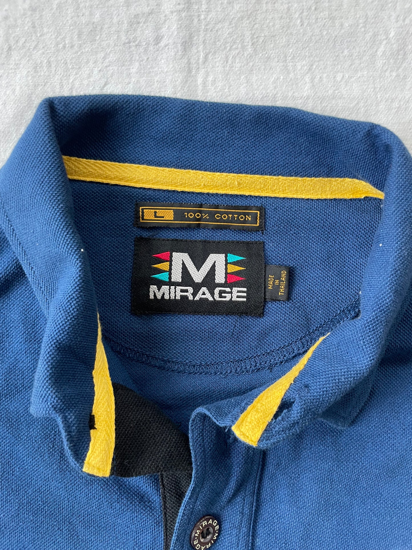 Vintage Notre Dame Long Sleeve Polo Large