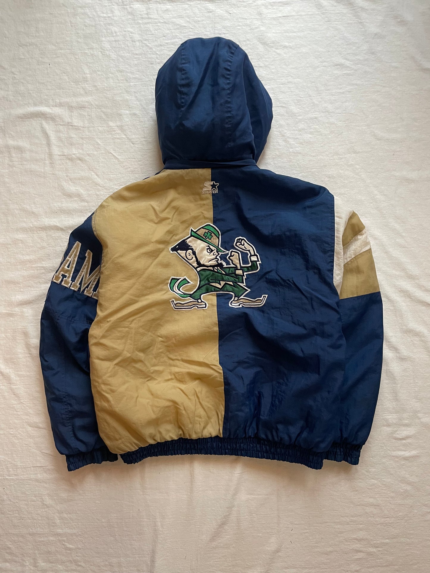 Vintage Notre Dame Puffer Jacket Large