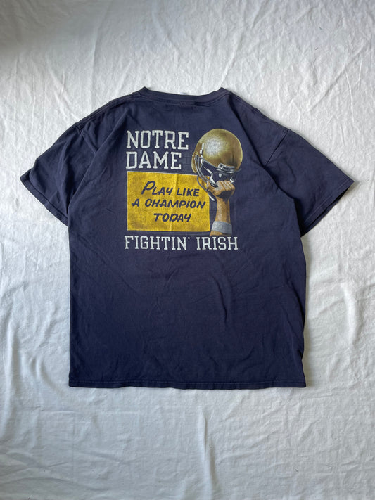 Vintage Notre Dame Play Like A Champion Today Tee XLarge/2XL