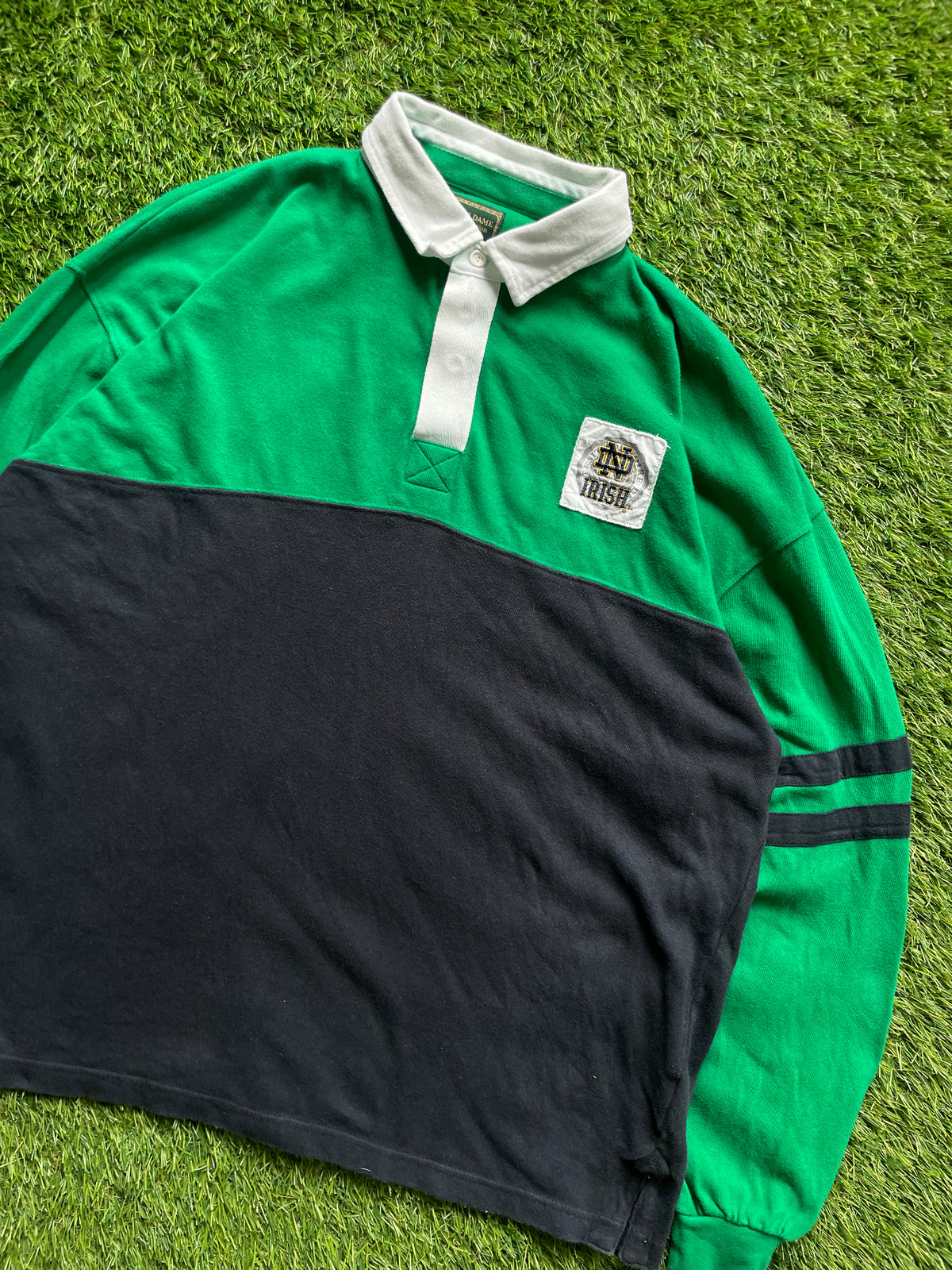 Vintage Notre Dame Rugby Polo XLarge