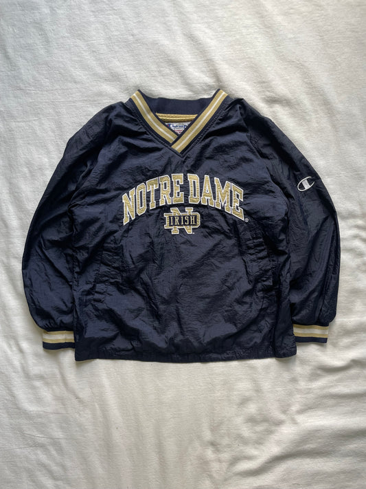 Vintage Notre Dame Reversible Pullover Windbreaker Small