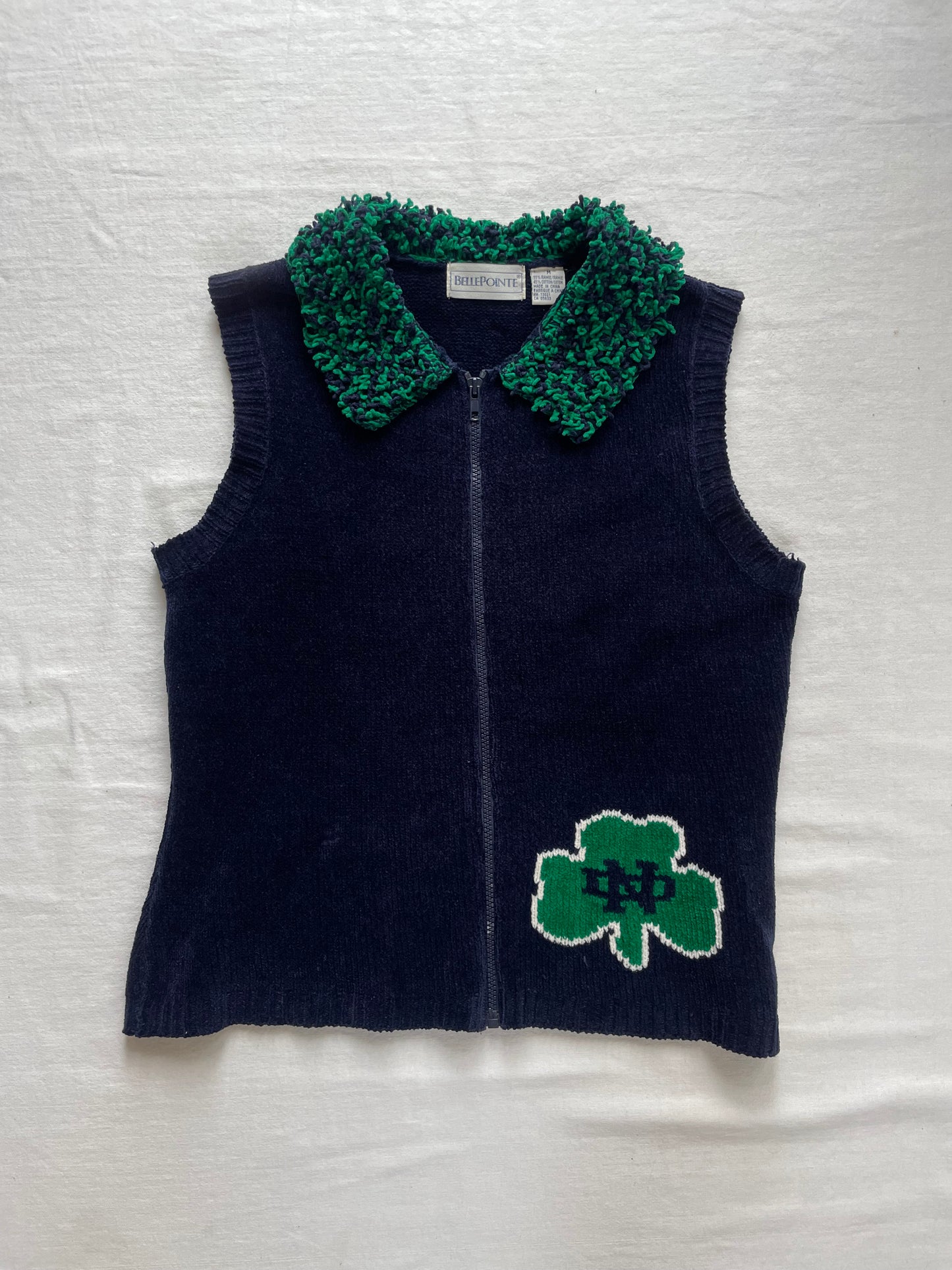 Vintage Notre Dame Sweater Vest Womens Medium
