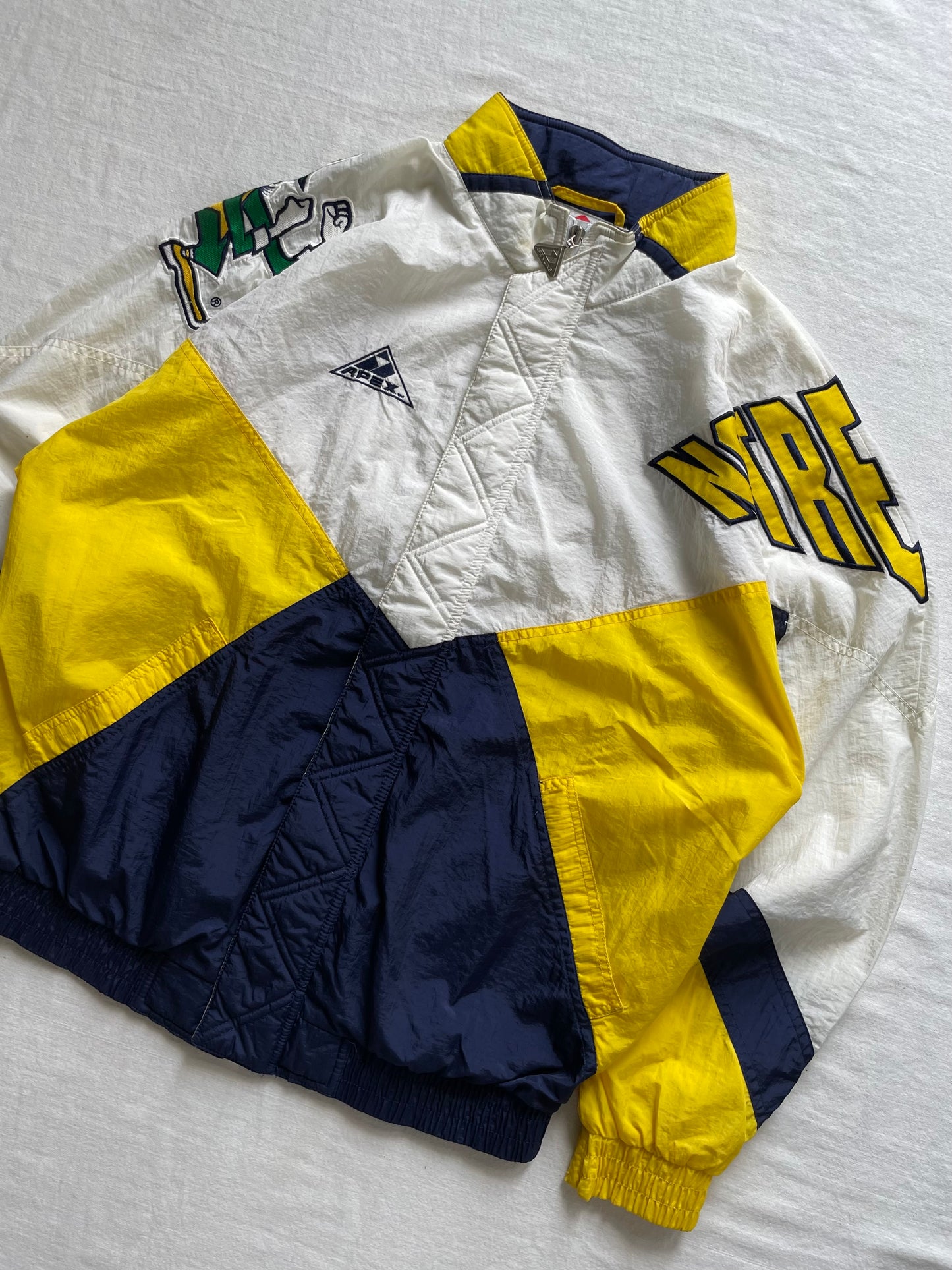 Vintage Notre Dame Windbreaker Jacket Medium