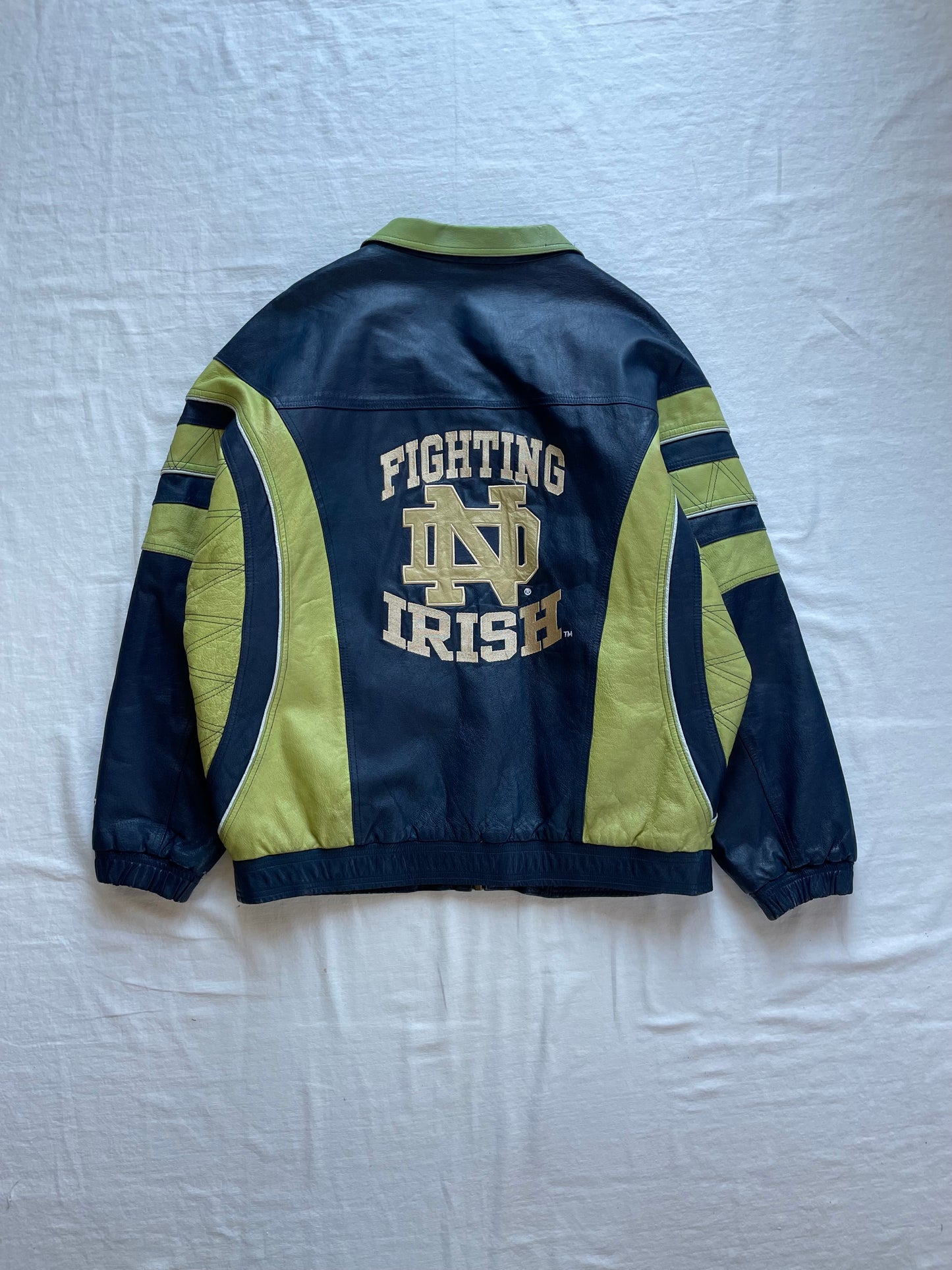 Vintage Notre Dame Leather Jacket XLarge