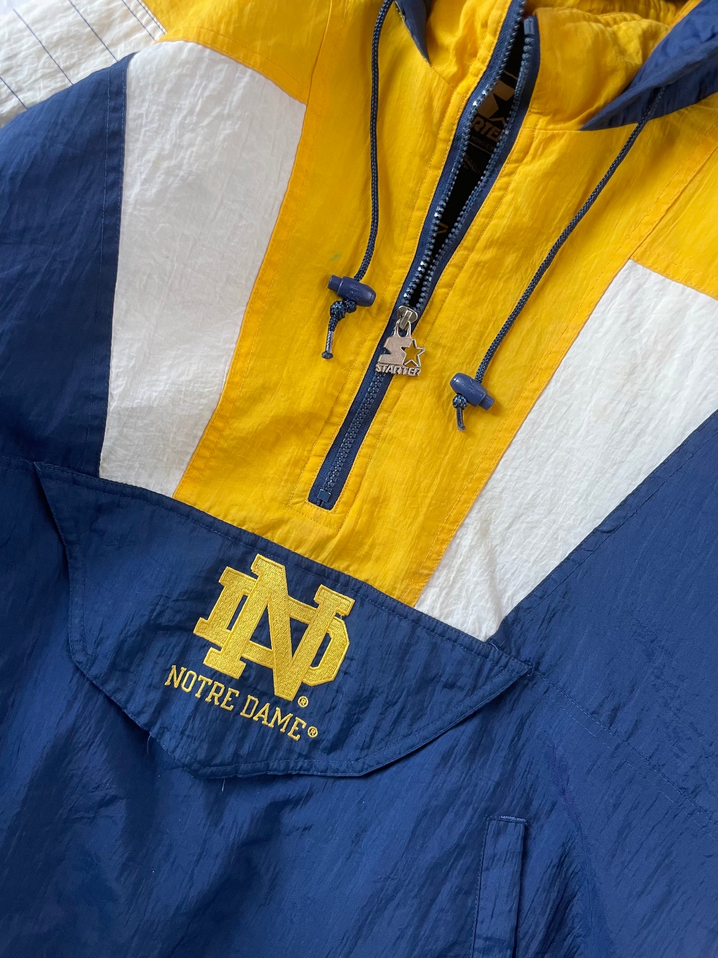 Vintage Notre Dame Puffer Jacket Large