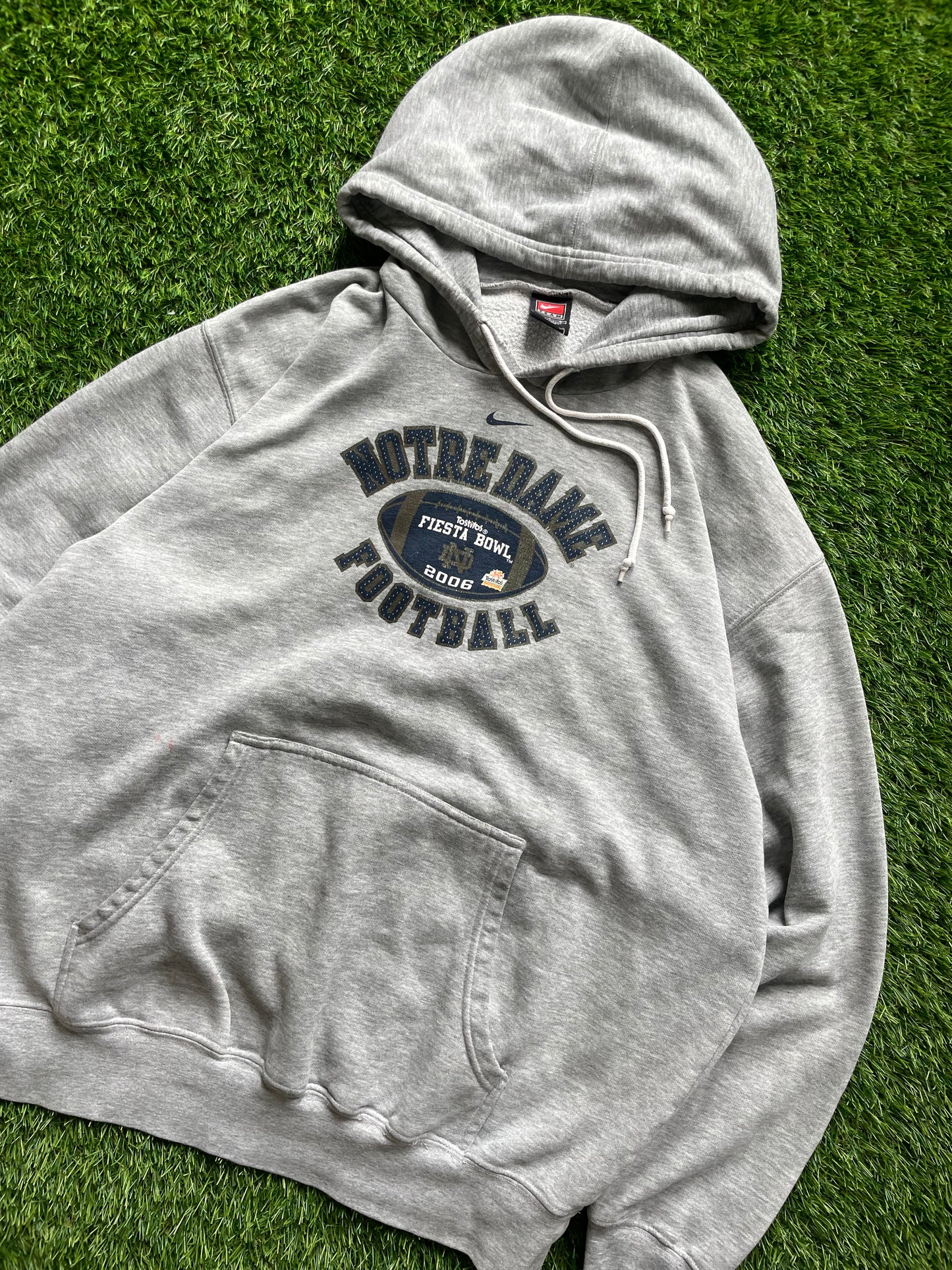 Vintage Notre Dame Fiesta Bowl Football Nike Hoodie Large