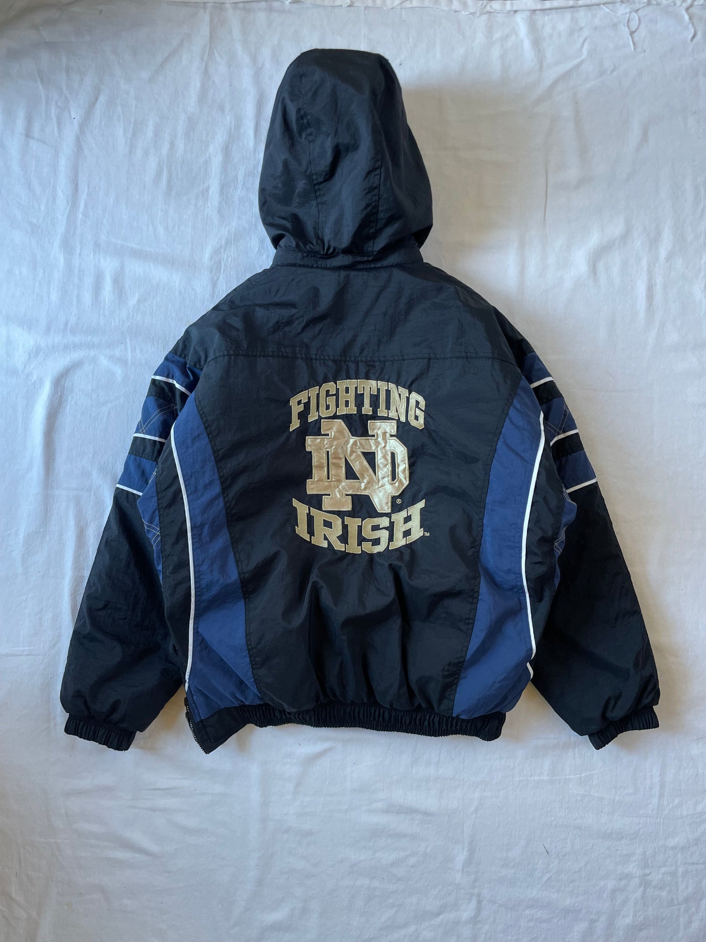 Vintage Notre Dame Starter Puffer Jacket XLarge