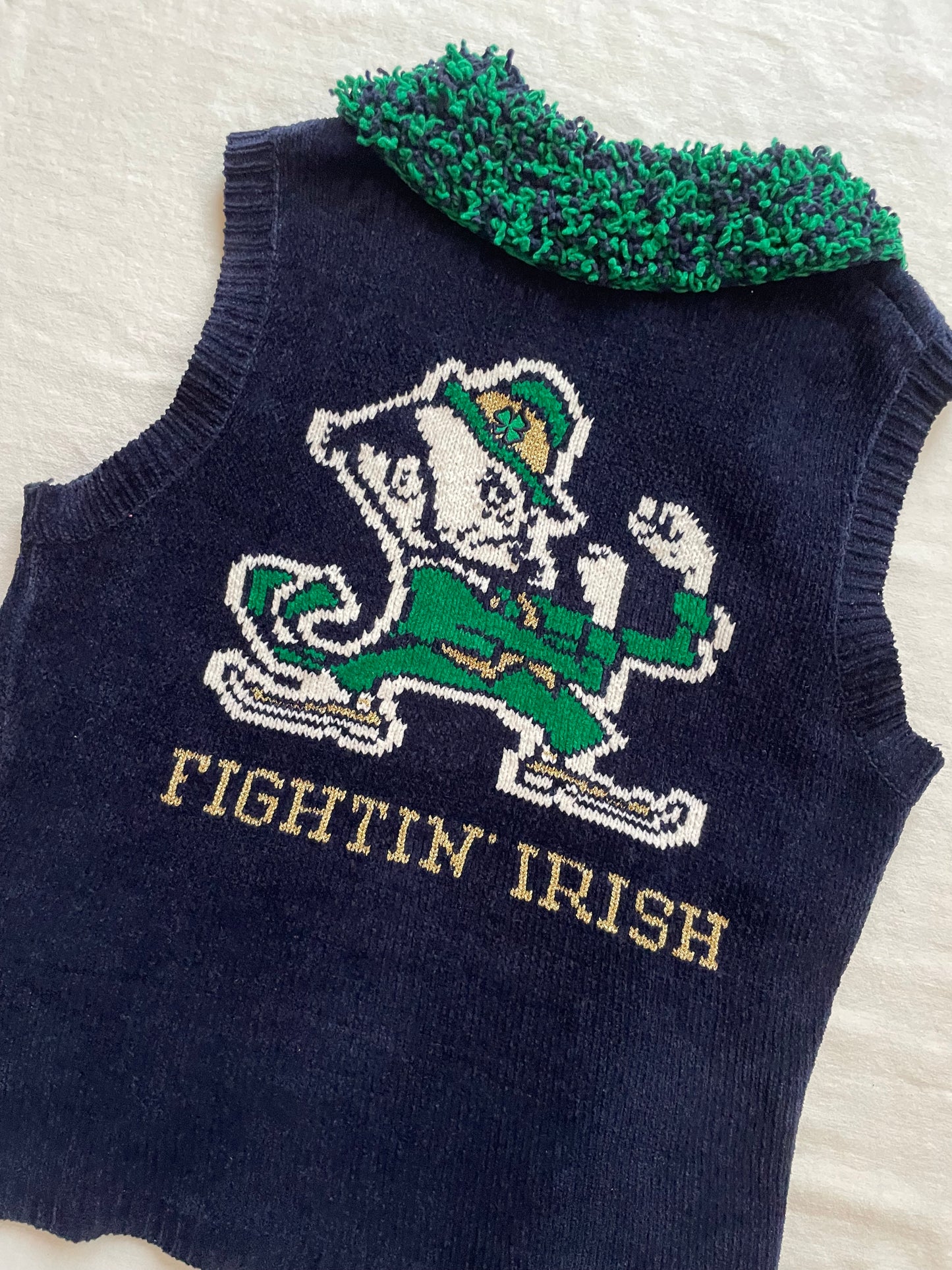 Vintage Notre Dame Sweater Vest Womens Medium
