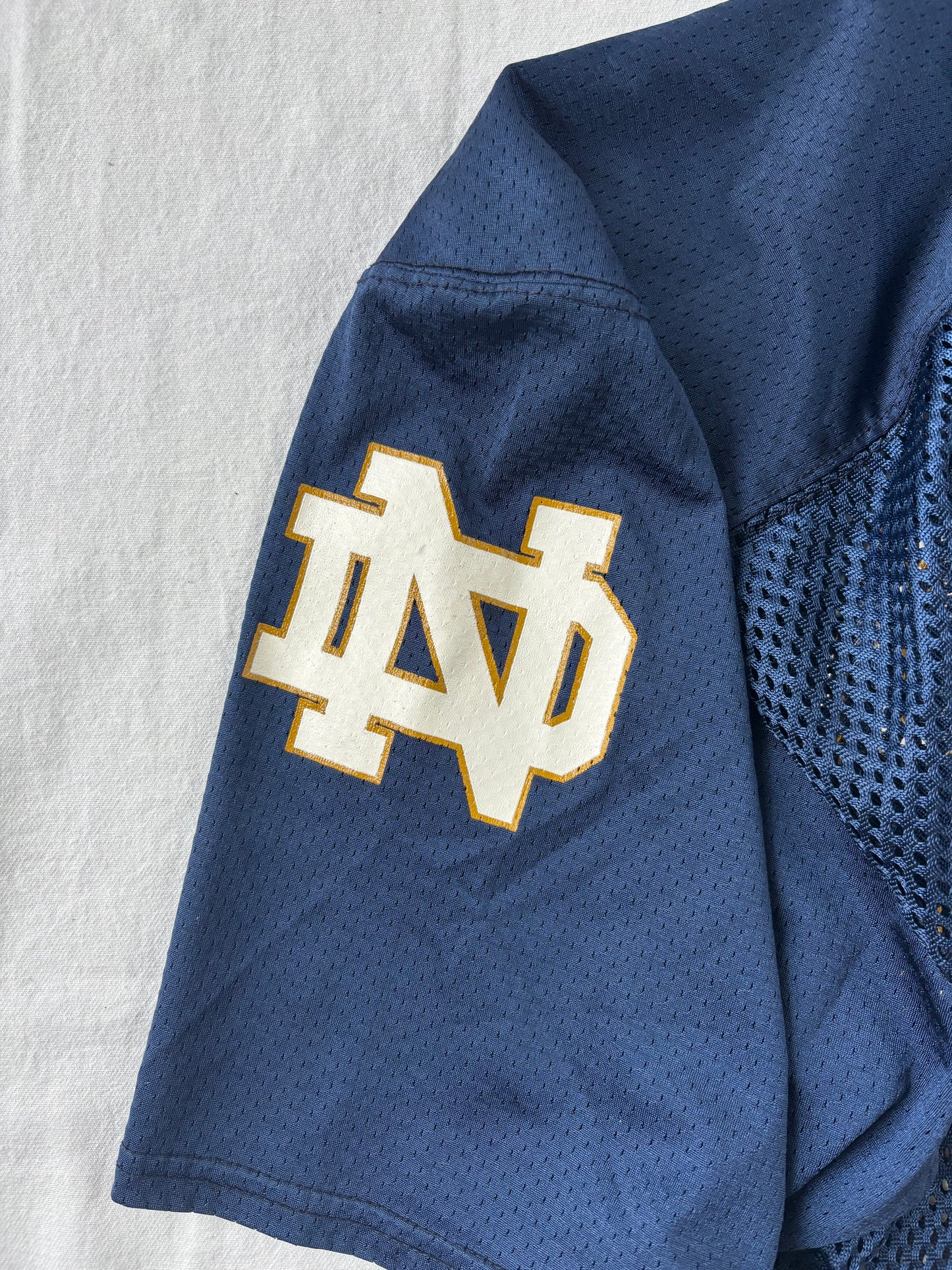 Vintage Notre Dame Mesh Football Jersey XLarge