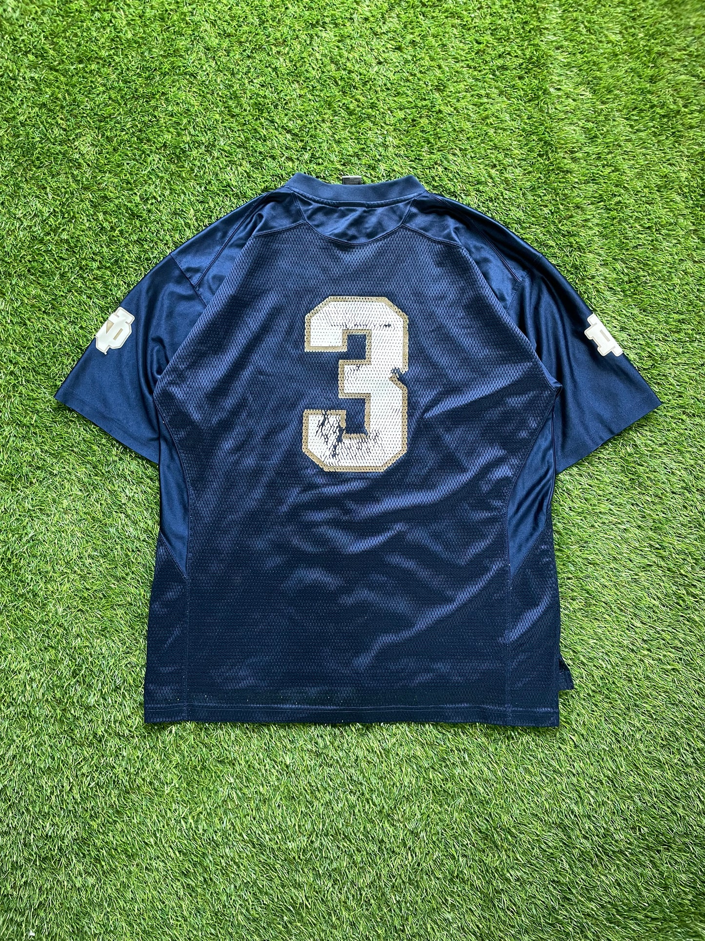 Vintage Notre Dame #3 Football Jersey Large