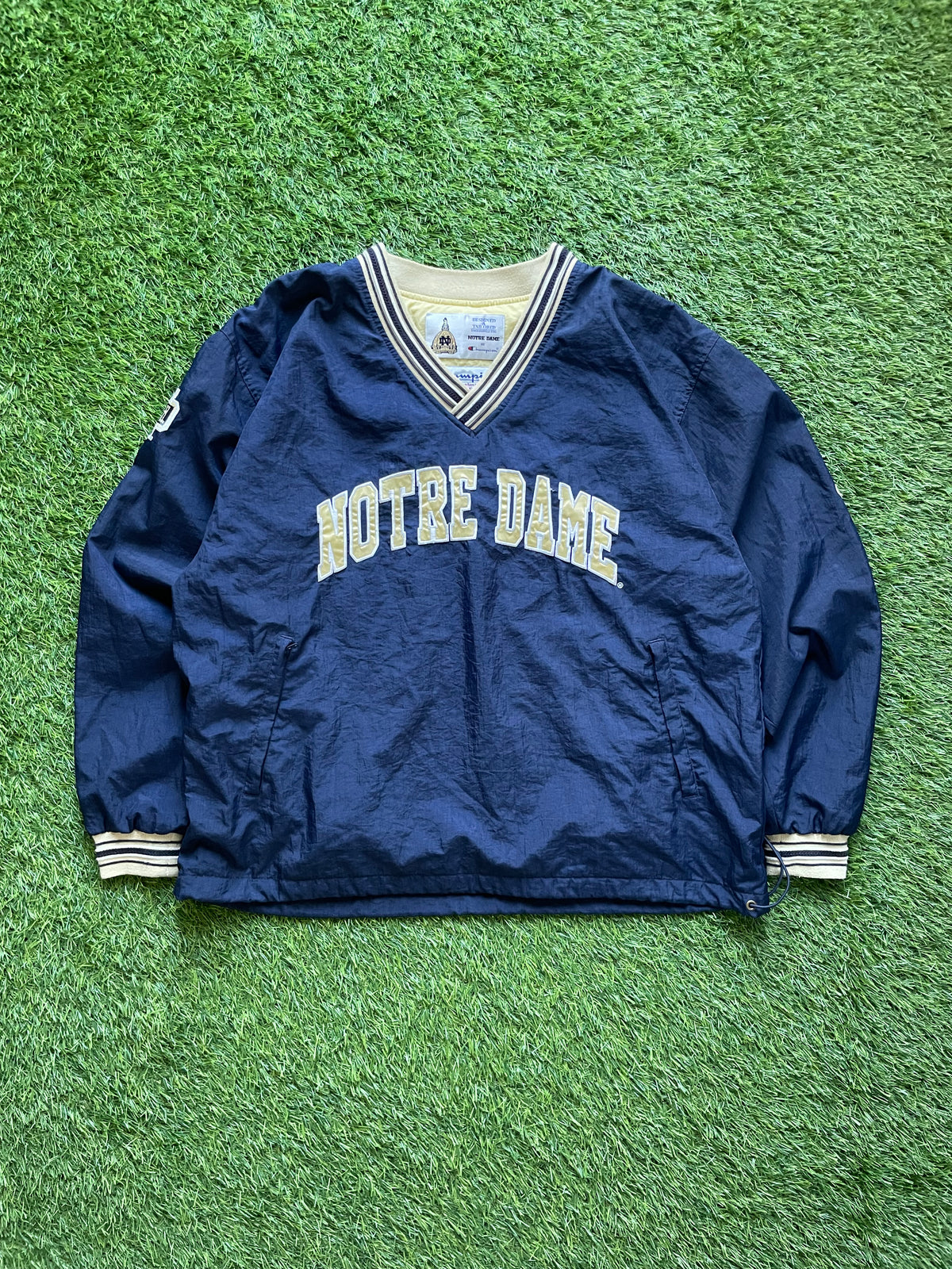 Vintage Notre Dame Pullover Windbreaker Large