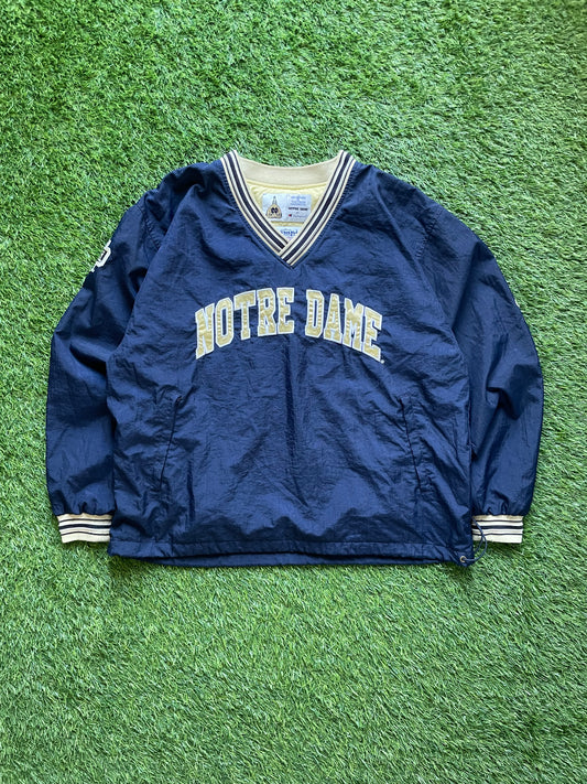 Vintage Notre Dame Pullover Windbreaker Large