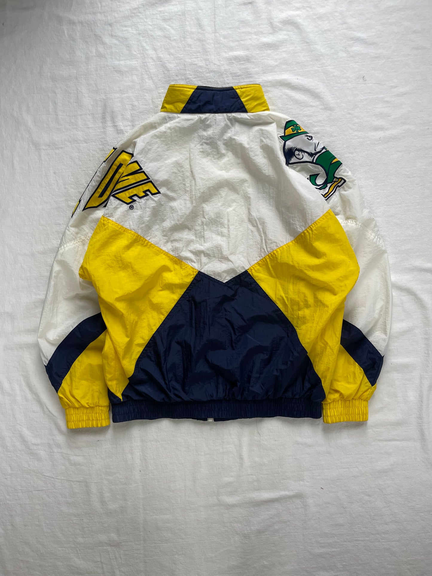 Vintage Notre Dame Windbreaker Jacket Medium