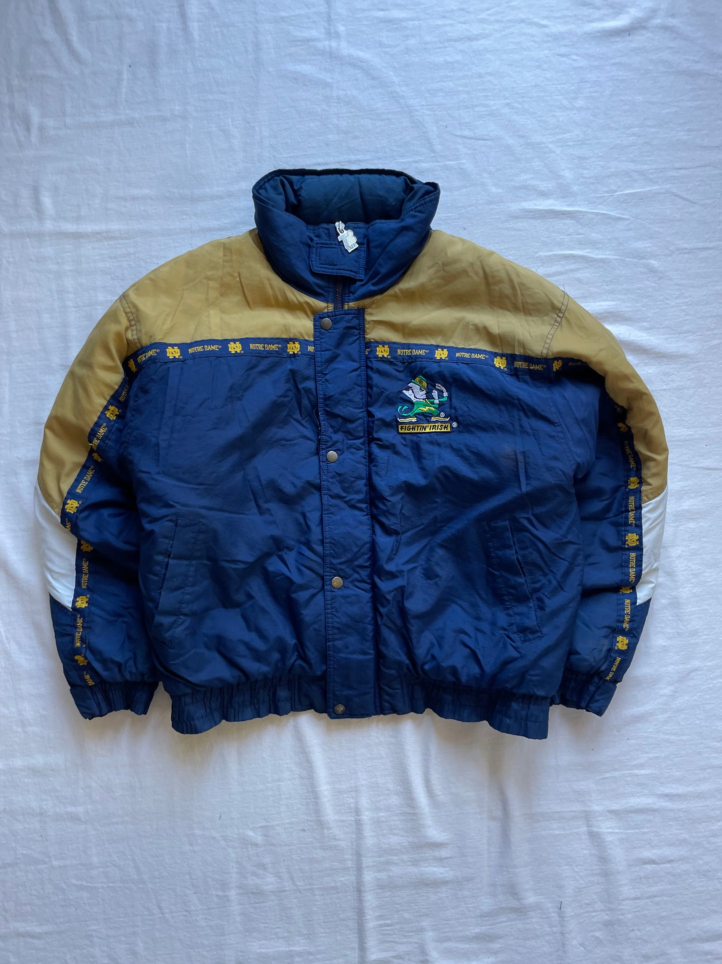 Vintage Notre Dame Puffer Jacket Medium/Large